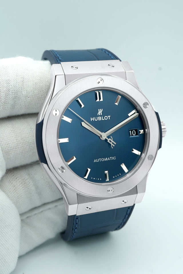 Classic HB Fusion Blue Watch – Master Copy | Luxury Titanium Design